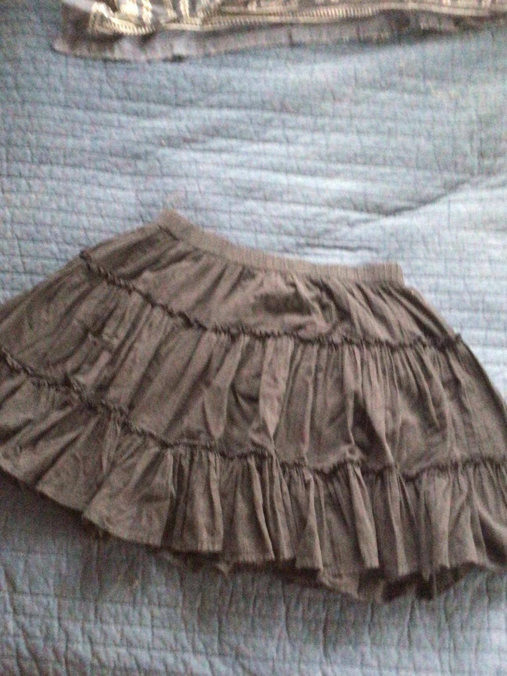 Tiered Ruffled Skirt - Black